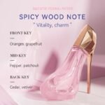 Deold Elegant High Heel Perfume, 30ml Long-Lasting Floral Woody Scent - Image 2
