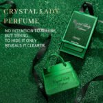 Deold Crystal Lady Perfume 50ml - Women's Floral EDT, Green Handbag-Shaped Bottle - Image 3