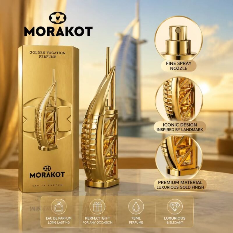 MORAKOT Golden Vacation perfume for business daily special occasions collection and gift‑giving