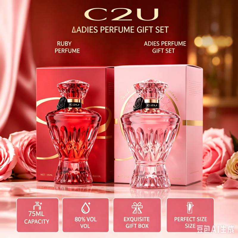 C2U Eau de Parfum 75ml Review: Crystal Cut Glass Bottle with Rose Detail, Perfect Luxury Gift for Her